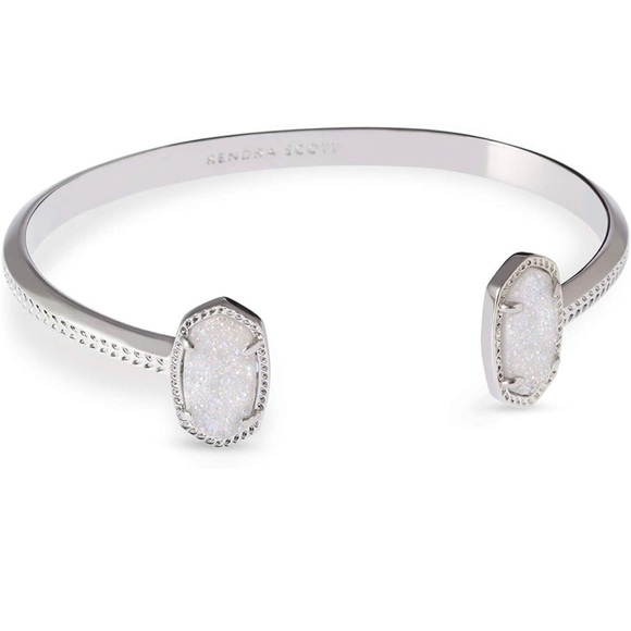 Kendra Scott Jewelry - New Kendra Scott - Elton Silver Cuff- Iridescent Drusy